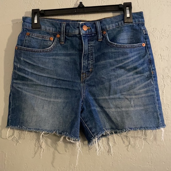 Madewell High-Rise Denim Shorts in Glenoaks Wash Denim f7019 - Picture 4 of 10